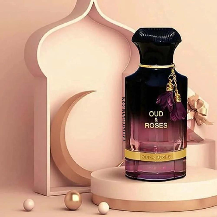 Ahmed Al Maghribi Oud & Roses Extrait De Parfum For Unisex